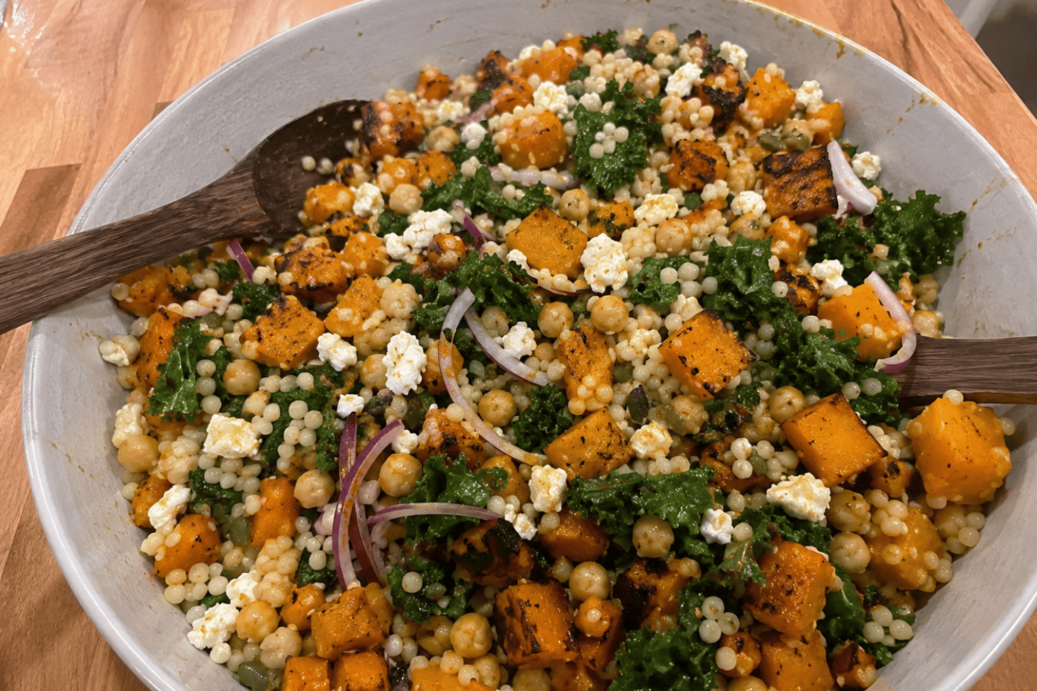 Warm Roasted Pumpkin & Couscous Salad