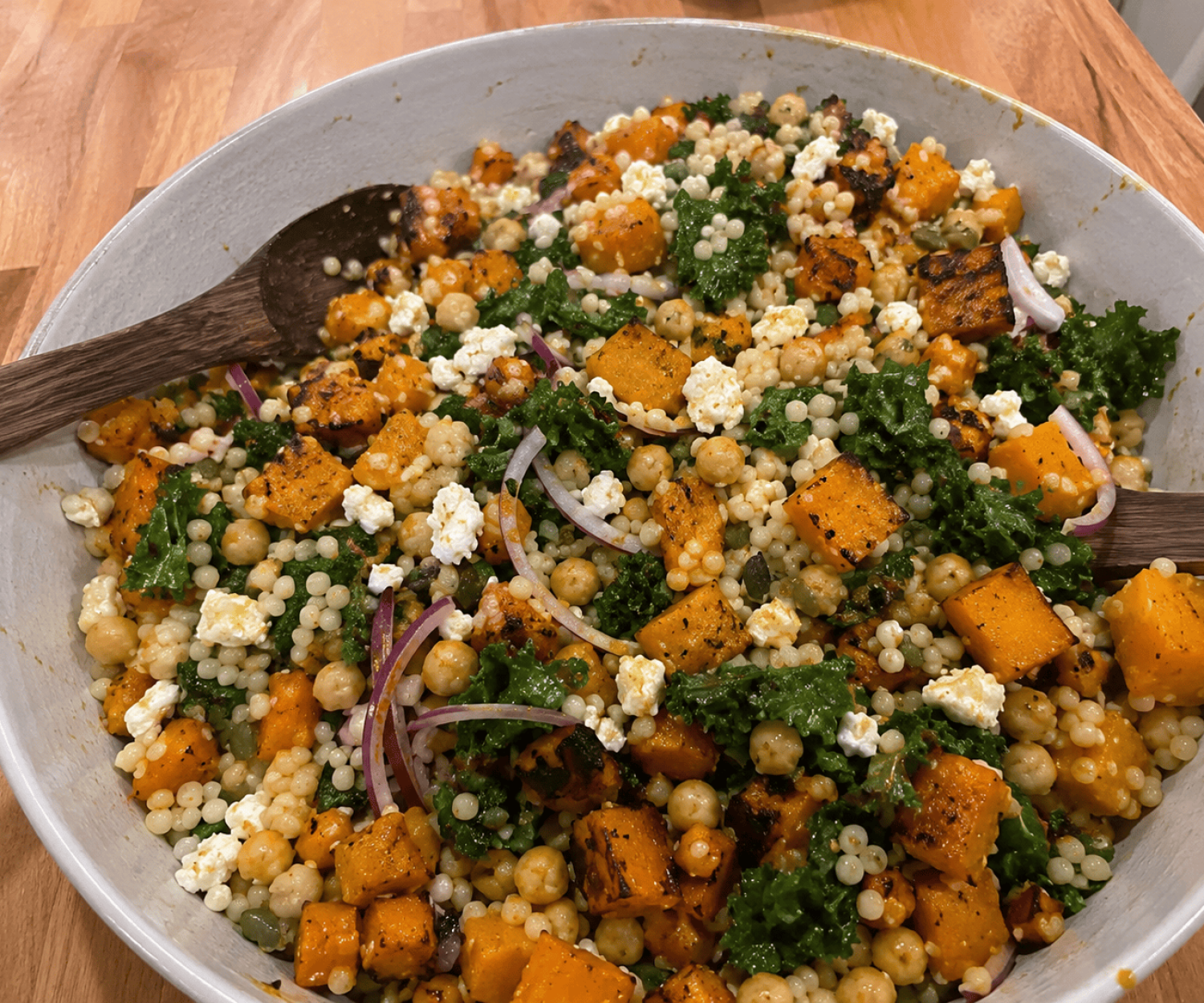 Warm Roasted Pumpkin & Couscous Salad